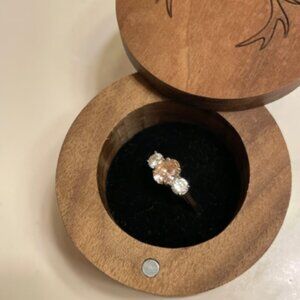 sterling silver diamond ring